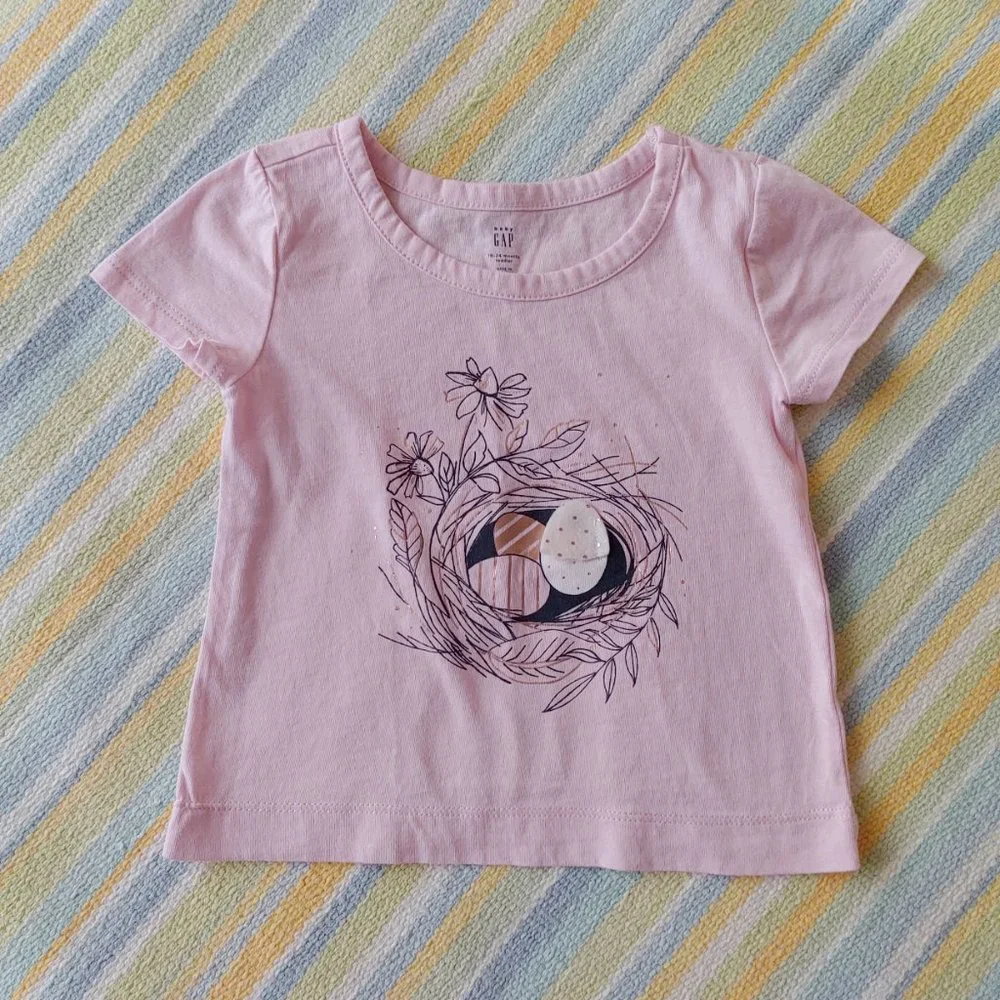 ⭐ Baby GAP Toddler short sleeve top lot 18-24m